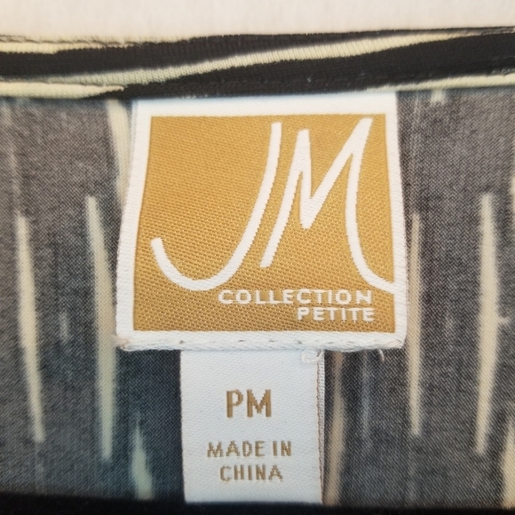 JM Collection Tribal print blouse - Picture 7 of 10